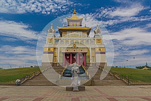 Buddhist temple The Golden Abode of the Buddha Shakyamuni in Elista, Russ