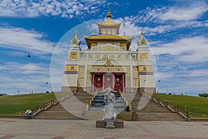 Buddhist temple The Golden Abode of the Buddha Shakyamuni in Elista, Russ