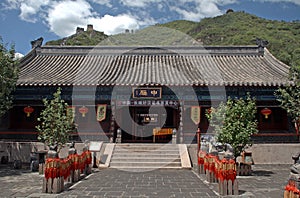 Buddhist temple at the Great Wall, Juyongguan, China photo