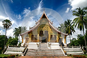 Buddhist Temple at Haw Kham (Royal Palace) complex photo