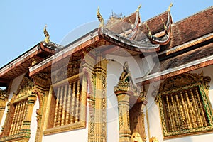 buddhist temple (haw pha bang) in luang prabang (laos)