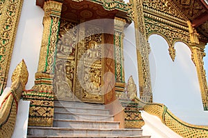 buddhist temple (haw pha bang) in luang prabang (laos)