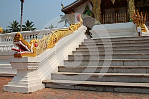 buddhist temple (haw pha bang) in luang prabang (laos)