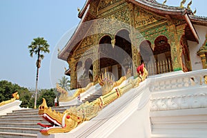 buddhist temple (haw pha bang) in luang prabang (laos)