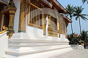 buddhist temple (haw pha bang) in luang prabang (laos)