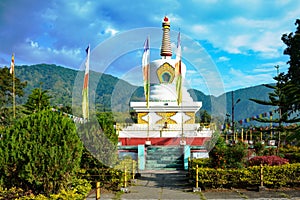 Buddhist temple in hill top of Itanagar, Arunachal Pradesh, indo- china border.