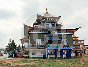 Buddhist temple. Ivolginsky Datsan, Republic of Buryatia, Russia