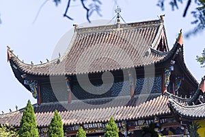 Buddhist temple in Jiuhua Mountain, Anhui, China