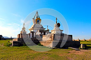 Buddhist Temple at Karakorum Monastery Mongolia