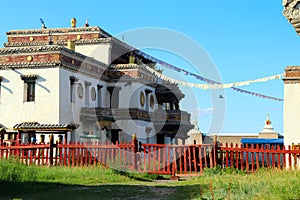Buddhist Temple at Karakorum Monastery Mongolia
