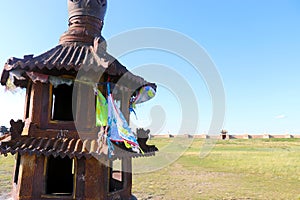 Buddhist Temple at Karakorum Monastery Mongolia
