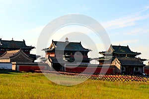 Buddhist Temple at Karakorum Monastery Mongolia