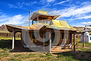 Buddhist temple in Mongolia.