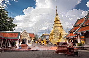Buddhist temple named Wat Phra That Hariphunchai