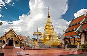 Buddhist temple named Wat Phra That Hariphunchai