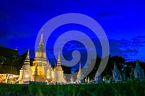 Wat Suan Dok temple, Chiang Mai, Thailand, Asia photo