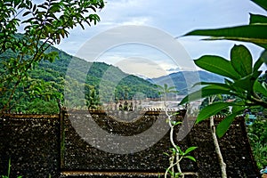 Buddhist temple in Pakbeng, Mekong river, Laos