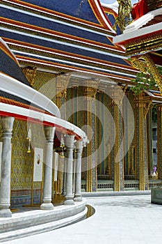 Buddhist temple rachabopit in the city of bangkok -thailand