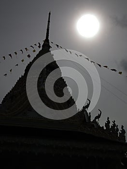 Buddhist temple thailand Shadow sun