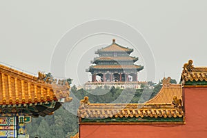 Buddhist Temple on the top of Jingshan park
