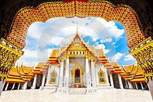 Wat Benchamabophit or Marble temple, Bangkok photo