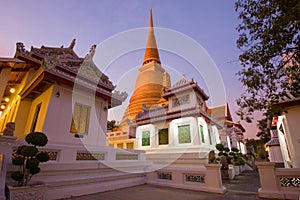 Buddhist temple Wat Bowonniwet Vihara. Bangkok