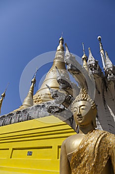 Buddhist Temple Wat Chumphon Khiri in Mae Sot