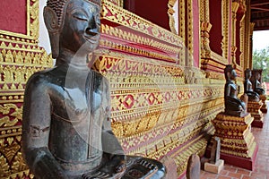 buddhist temple (wat ho phra keo) in vientiane (laos)