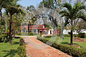 buddhist temple (wat ho phra keo) in vientiane (laos)