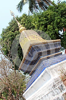 buddhist temple (wat hua xiang) in luang prabang (laos)