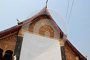 buddhist temple (wat hua xiang) in luang prabang (laos)