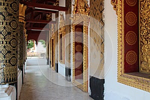 buddhist temple (wat hua xiang) in luang prabang (laos)