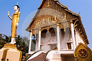 Buddhist temple Wat That Luang Neua in Vientiane, Laos