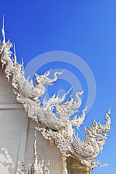 Buddhist temple at wat rongkhun photo