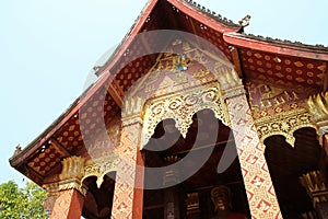 buddhist temple (wat sensoukharam) in luang prabang (laos)