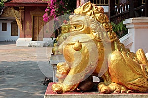 buddhist temple (wat sensoukharam) in luang prabang (laos)