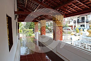 buddhist temple (wat sensoukharam) in luang prabang (laos)