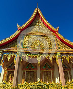 Buddhist Temple Wat in Thailand, thai traditional religious arcitecture