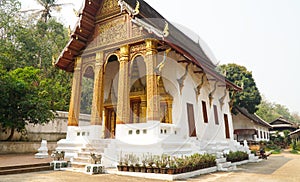 Buddhist temple Wat Xieng Thong in Luang Prabang, Laos.