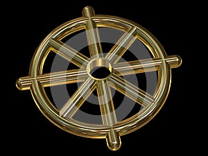 Buddhist Wheel Symbol (Dharmachakra)