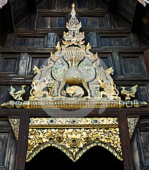 Buddhist wooden building