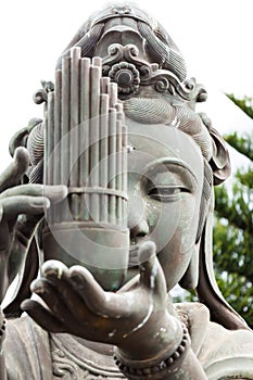 Buddhistic statue portrait