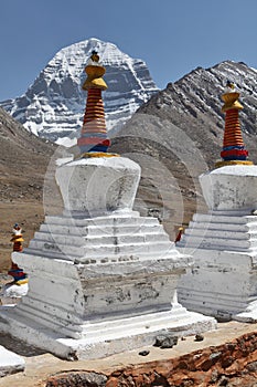 Buddhistic stupas (chorten) in Tibet