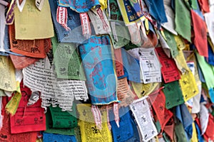 Buddhists` Prayer Flags Wind Horses