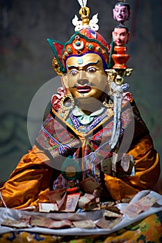 Buddhists Statue at Thiksey Gompa in Ladakh, India