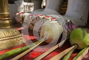 In a Buddhists temple