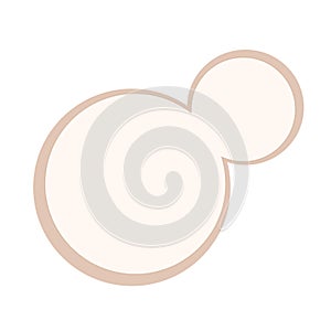 Budding yeast vector illustration graphic template