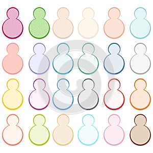 Budding yeast vector illustration graphic template set