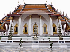 Buddish Church at Wat Suthat. Thai temple