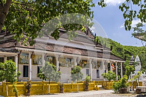 A Buddisht temple inside Angkor Wat compound photo